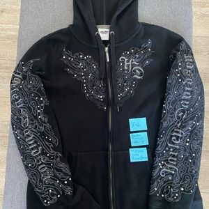 Harley Davidson Black rhinestone sweatshirt